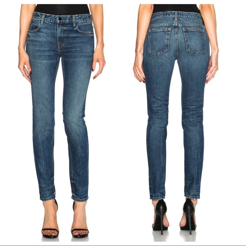 Denim X Alexander Wang | Womens 002 Relaxed Denim Jeans Blue Straight Leg Indigo